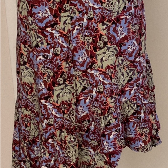 Free People Nadia Floral Ruffled Mini Skirt Size 4 - Picture 3 of 8